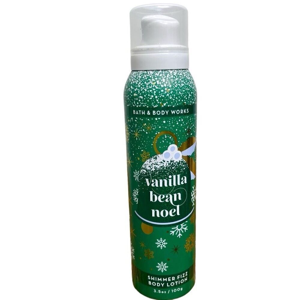 New Bath and‎ Body Works ** VANILLA BEAN NOEL ** SHIMMER FIZZ Body Lotion 3.5 Oz